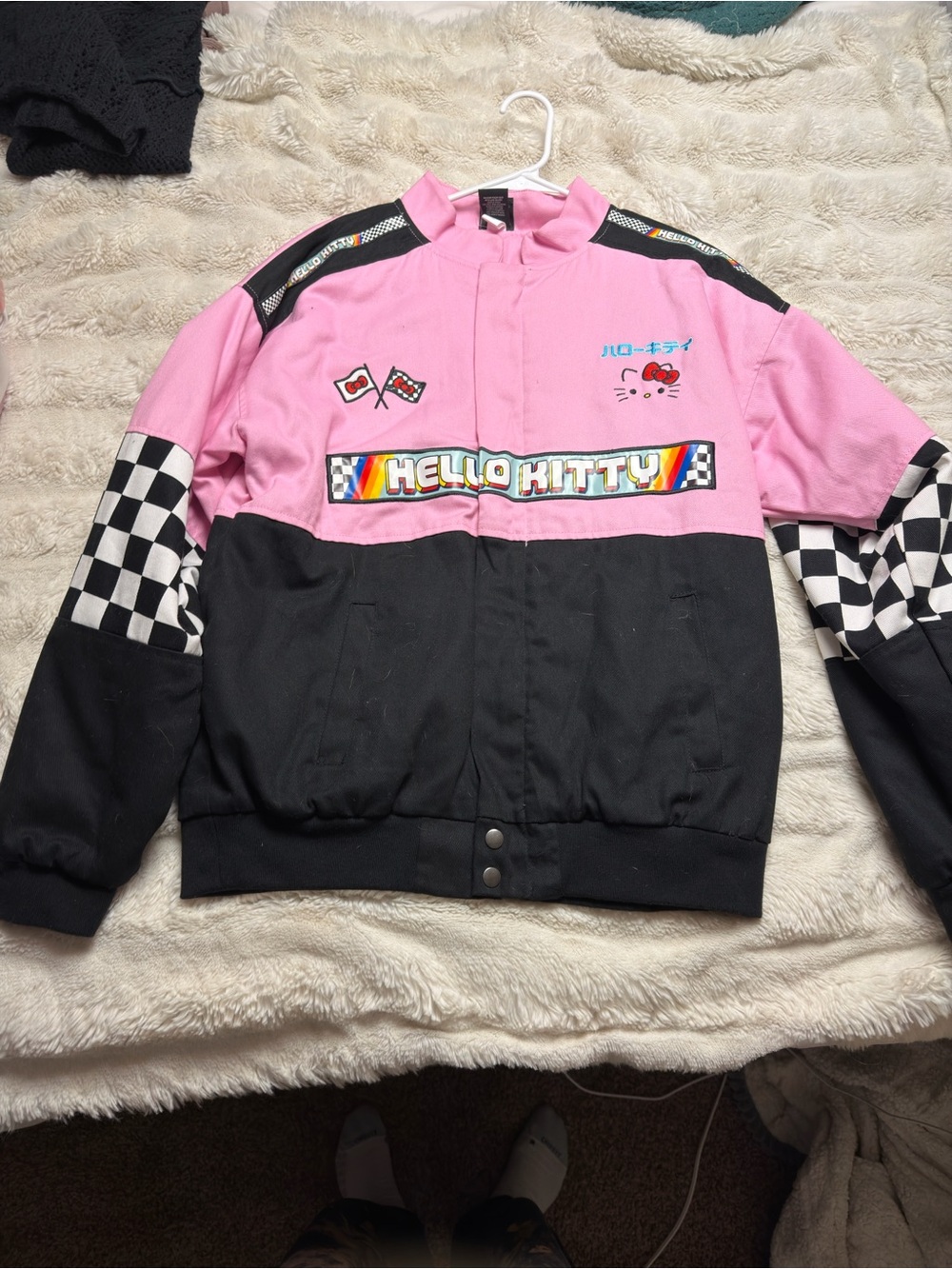 Hello Kitty Pink & Black Racing Jacket
